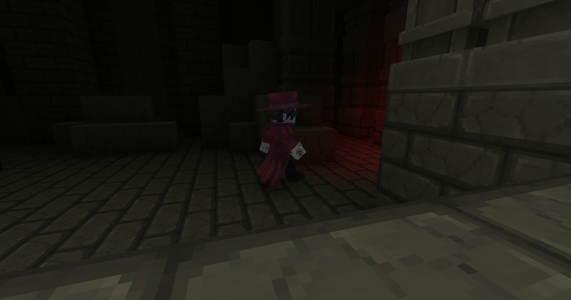 Alucard walking by.